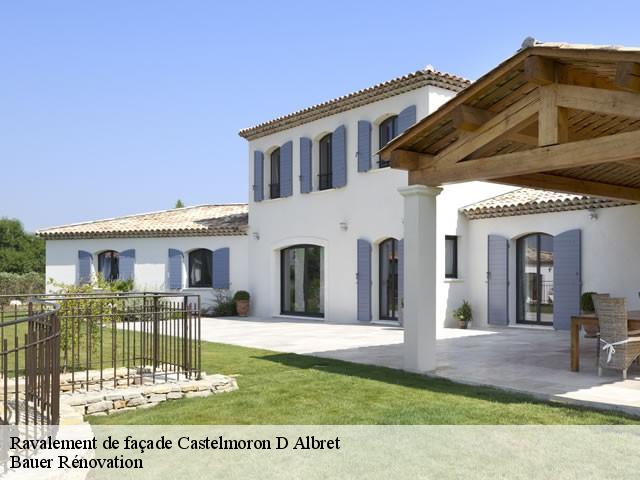 Ravalement de façade castelmoron-d-albret-33540 Bauer Rénovation