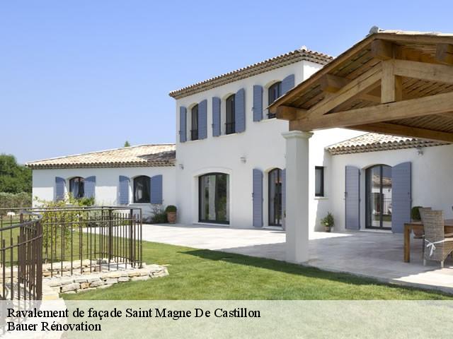 Ravalement de façade  saint-magne-de-castillon-33350 Bauer Rénovation