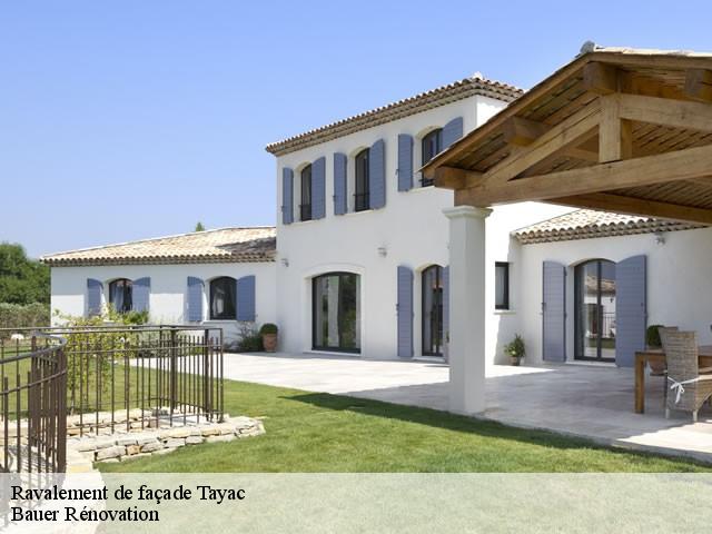 Ravalement de façade tayac-33570 Bauer Rénovation
