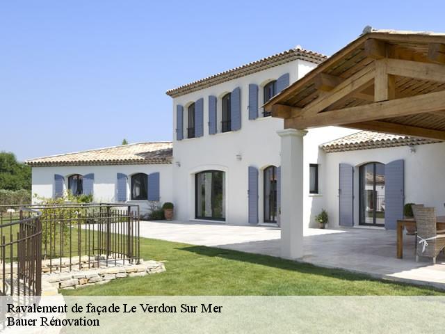 Ravalement de façade le-verdon-sur-mer-33123 Bauer Rénovation