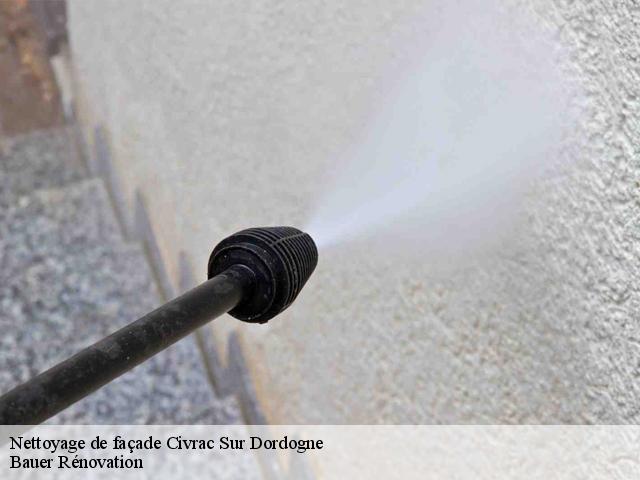 Nettoyage de façade  civrac-sur-dordogne-33350 Bauer Rénovation